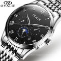 Fashion  Luxury Brand OYALIE Watch Men Business Mechanical WristWatch Classic 24Hours Moon Phase Automatic  Watch Men 9788